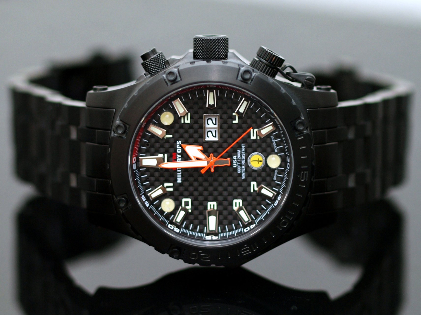 MTM Special Ops Black Vulture Titanium Professional Watches