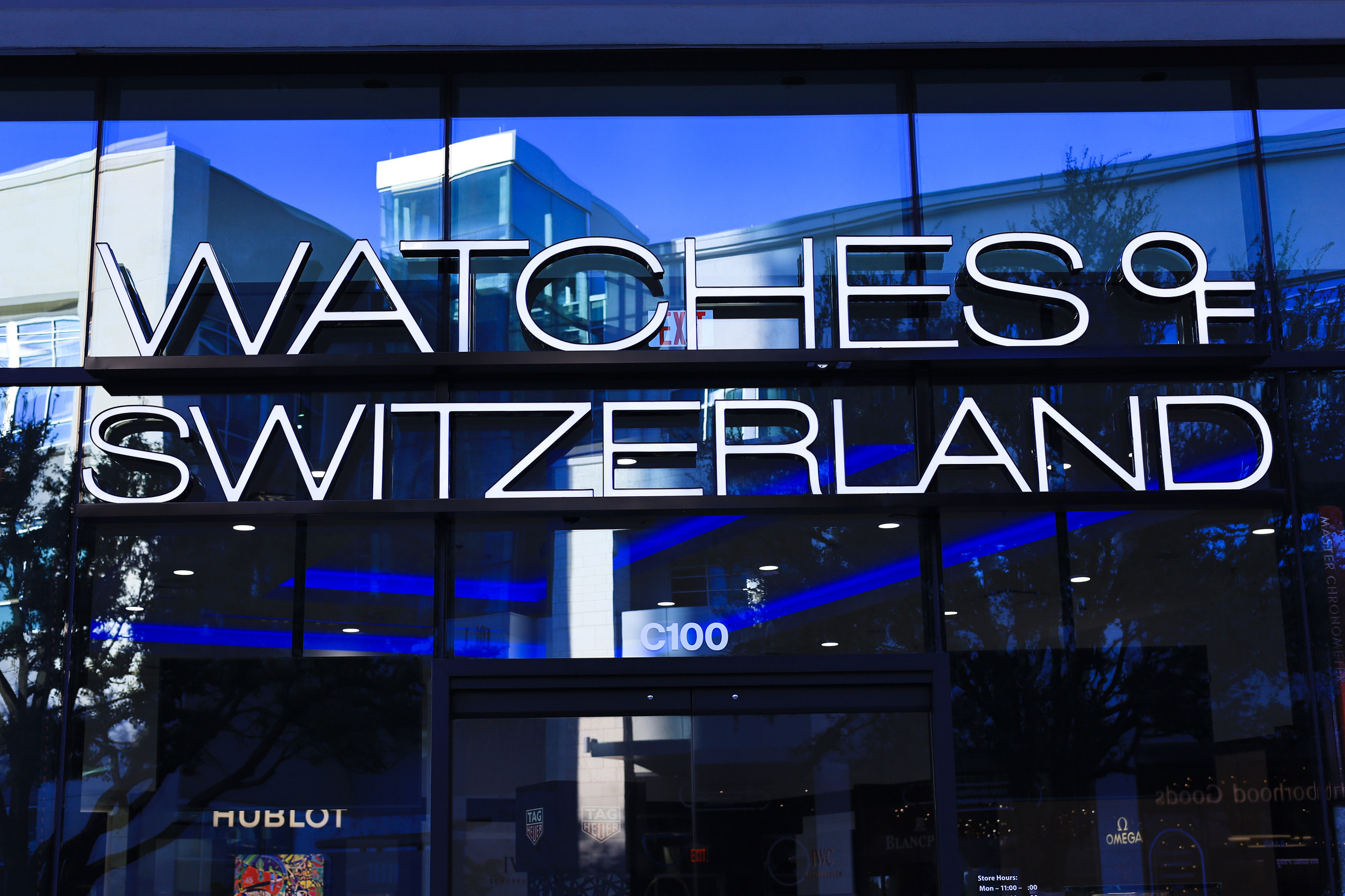 Watches of Switzerland Legacy West Plano Texas facade