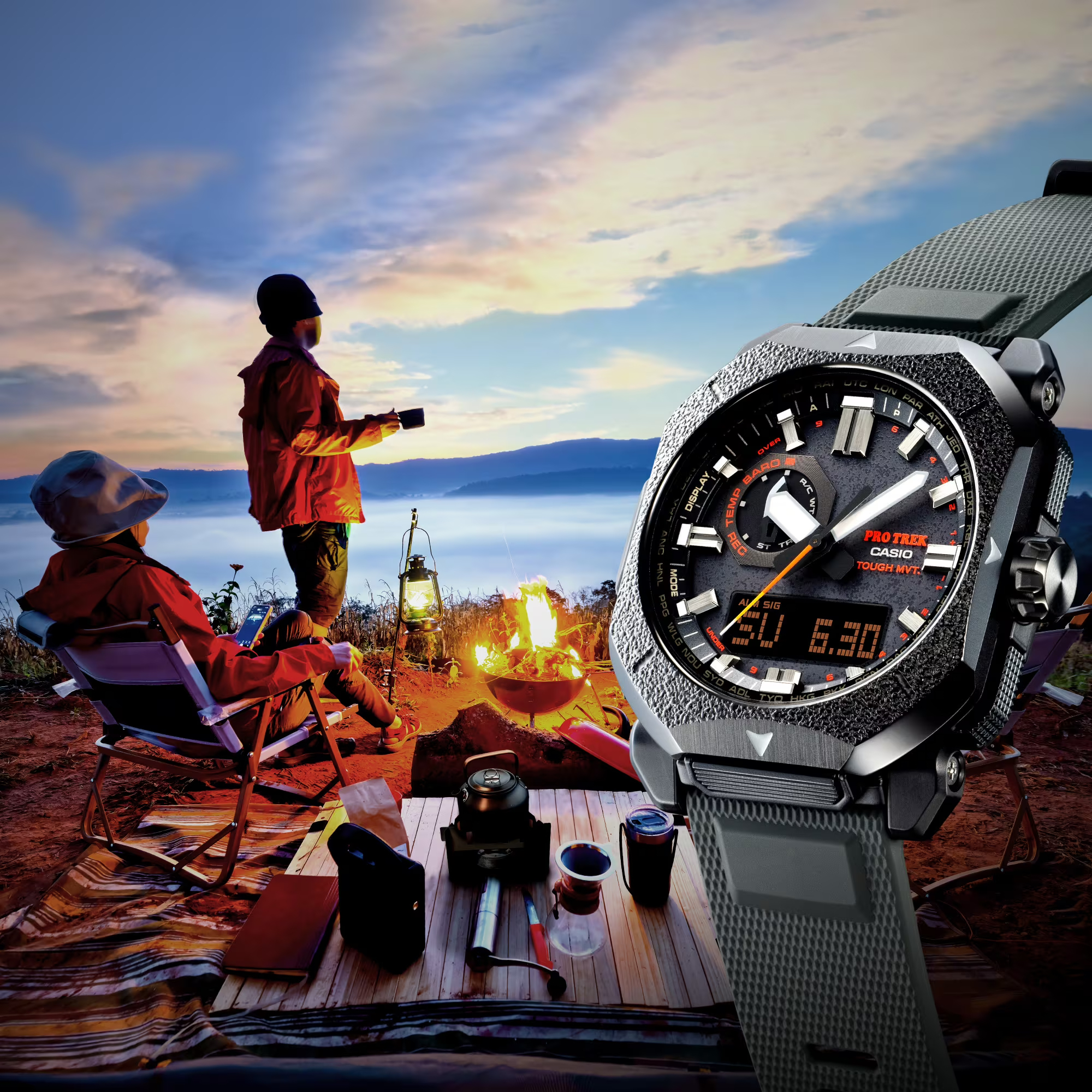 Casio Heats Up Pro Trek Collection with PRW6900BF-1 Bonfire – Professional  Watches
